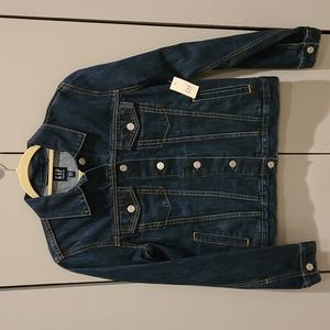 NWT GAP Dark Denim Jean Jacket M